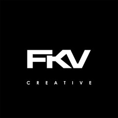 Fototapeta premium FKV Letter Initial Logo Design Template Vector Illustration