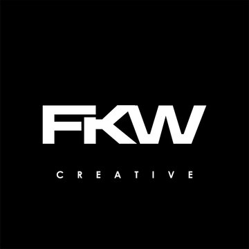 FKW Letter Initial Logo Design Template Vector Illustration