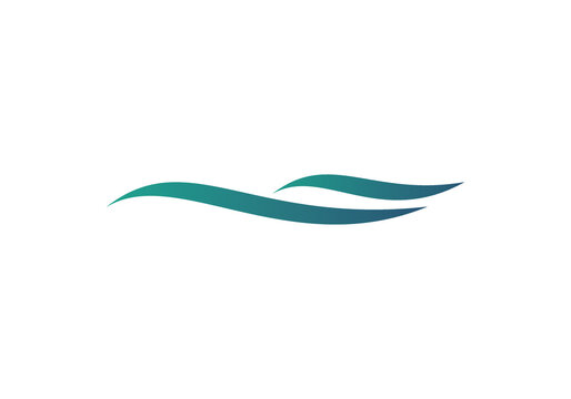Ocean Wave Water Icon Logo Design Vector Template for Multi-purpose