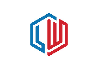 LW Initial Monogram Letter lw Logo Design Vector Template l w Letter Logo Design