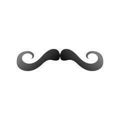 Mustaches in various shapes, men's mustaches, mustachesvector , isolated background ,illustration