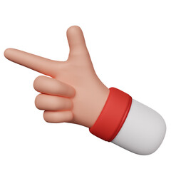 3d cartoon hand gesture