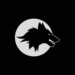 wolf head silhouette