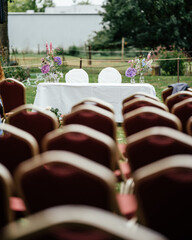 chairs at a wedding