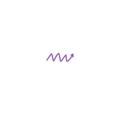 Purple Zigzag Arrow 