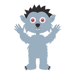 cartoon werewolf icon
