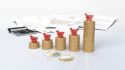 Preisexplosion - Inflation - alles wird teurer - Einkaufen - Warenkorb - Haushalt