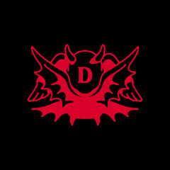 devil symbol vector with concept