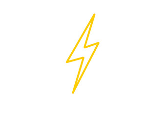 Yellow Lightning Outline