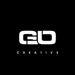 GJO Letter Initial Logo Design Template Vector Illustration