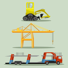 forklift truck and construction