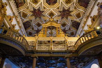 Interior of the church of St Francisco, Salvador, Bahia, Brazil