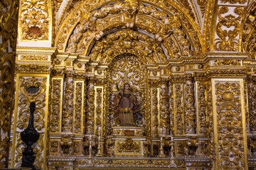 Obraz premium Interior of the church of St Francisco, Salvador, Bahia, Brazil