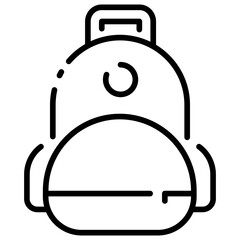 school bag outline icon