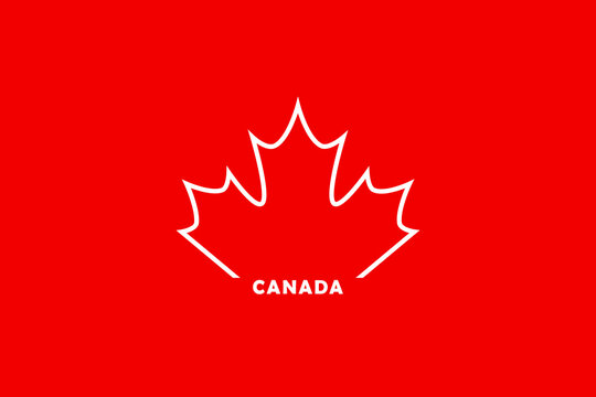 Canada Day. Maple leaf symbol of Canada. Logo. Background for the holidays.