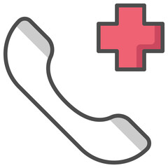 call hospital line color icon