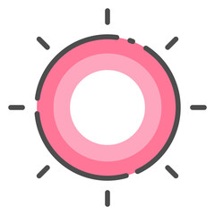 sun line color icon