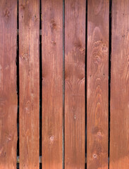 Fototapeta premium Red wood background texture. Painted wood wall
