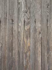 Wood texture background. Wooden planks with nails.