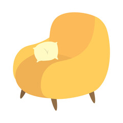 yellow armchair design