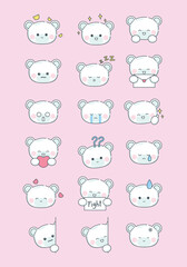 cute bear hand drawn illustration