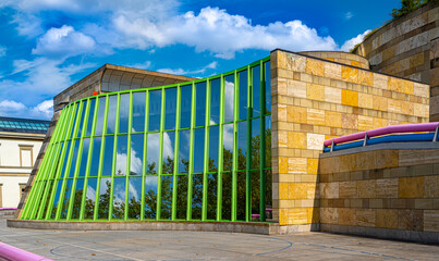 New State Gallery designed by James Stirling, Stuttgart, Baden-Wuerttemberg, Germany, Europe