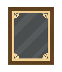 wooden photo frame icon