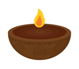 wooden diya icon