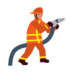 fireman with hose