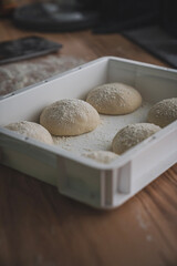 dough on the table