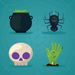 halloween icon set