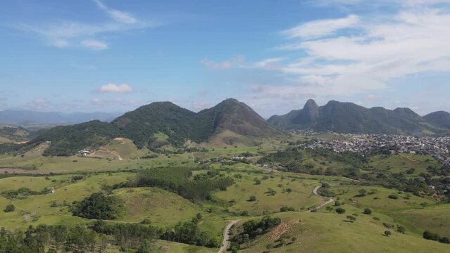 Birds eye overview, from Clube Capixaba de Golfe in Serra city, Espirito Santo state