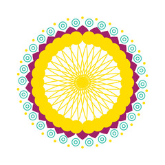colorful rangoli icon