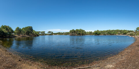 BASSIN D’ARCACHON (France), le lac de la Magdeleine à La Teste