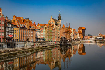 Fototapeta na wymiar Gdansk is a major tourist destination in Poland