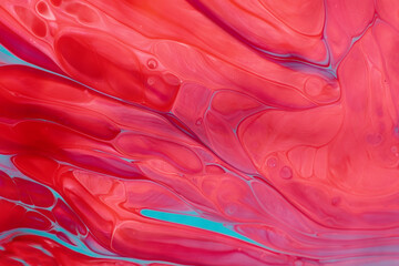 Pink and blue liquid abstract background.