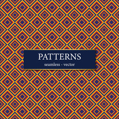 Seamless Geomatric Ethnic Fabric Pattern.vector illustration