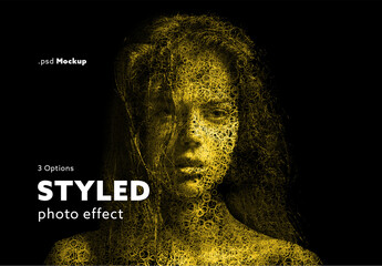 Fototapeta Styled Mask Photo Effect obraz