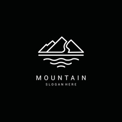 mountain logo vector illustration design premium vector