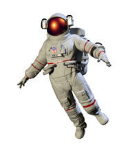Astronaut, with transparent background, 3D rendering - 529485606