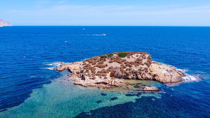 Altea La Olla island - Spain, summer mediterranean paradise