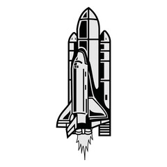 Obraz premium space shuttle launch