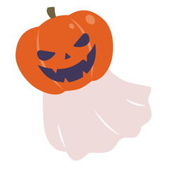 ハロウィン　カボチャのオバケ