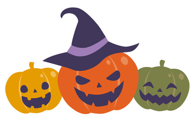 ハロウィン 笑う３つのカボチャ