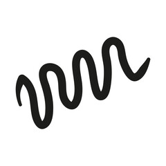 Obraz premium abstract modern scribble line shape doodle