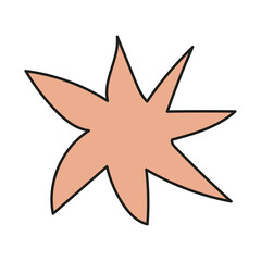 abstract modern organic shape doodle