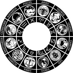 Star signs horoscope zodiac astrology symbols