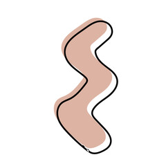 abstract modern organic shape doodle