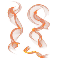 fire flame wave line design abstract object PNG