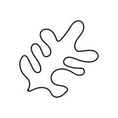 abstract modern organic shape doodle